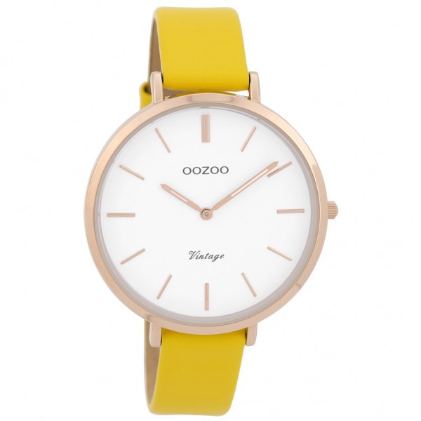 OOZOO Vintage C9387 Yellow Leather Strap
