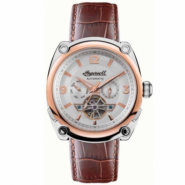 INGERSOLL The Michigan Automatic I01103B Brown Leather Strap