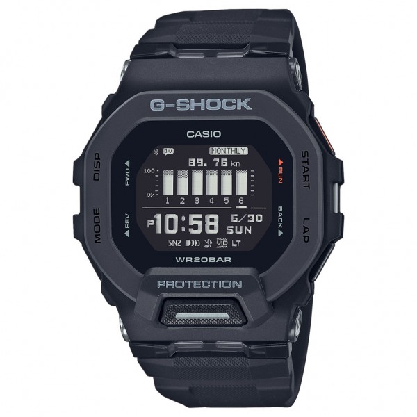 CASIO G-Shock Smartwatch GBD-200-1ER Black Rubber Strap