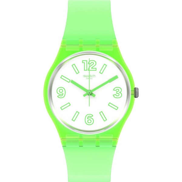 SWATCH Electric Frog GG226 Green Silicone Strap