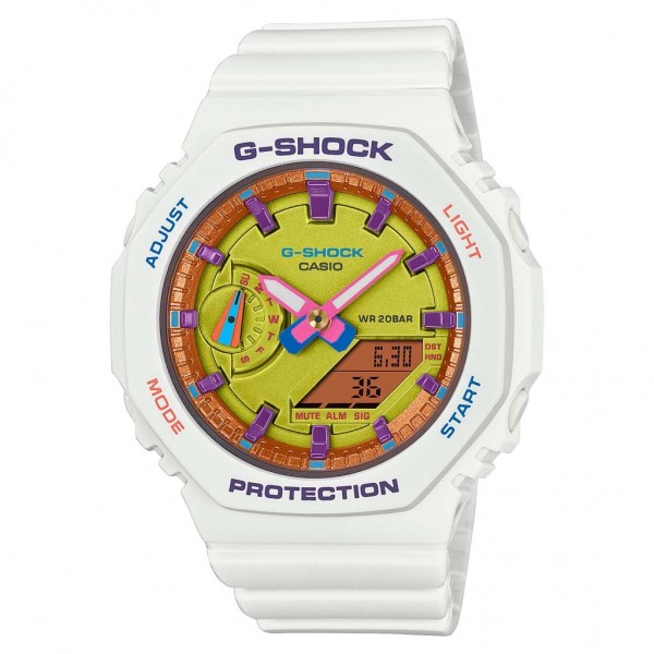 CASIO G-Shock Bright Summer GMA-S2100BS-7AER White Rubber Strap Limited Edition