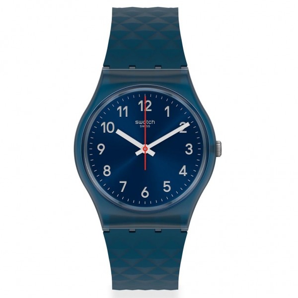 SWATCH Bluenel GN271 Blue Silicone Strap