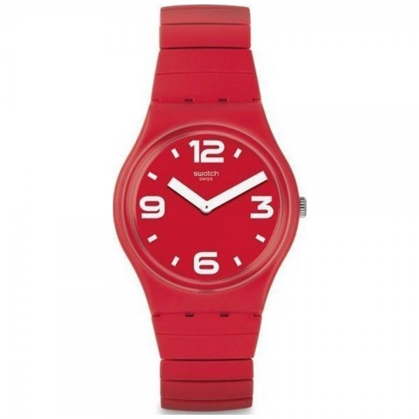 SWATCH Chili GR173A Red Silicone Strap