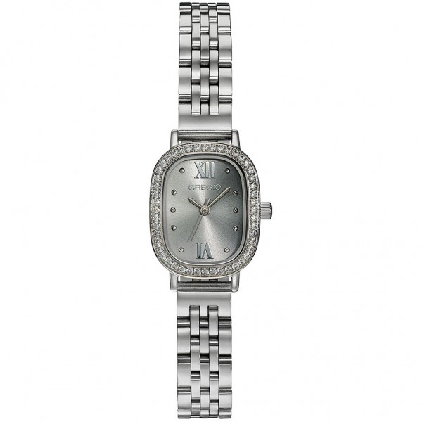GREGIO Aurora GR450010 Crystals Silver Stainless Steel Bracelet