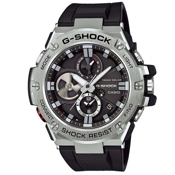CASIO G-Shock GST-B100-1AER Chrono Solar Black Rubber Strap