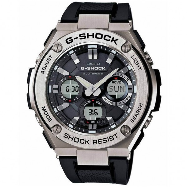 CASIO G-Shock GST-W110-1AER Solar Black Rubber Strap