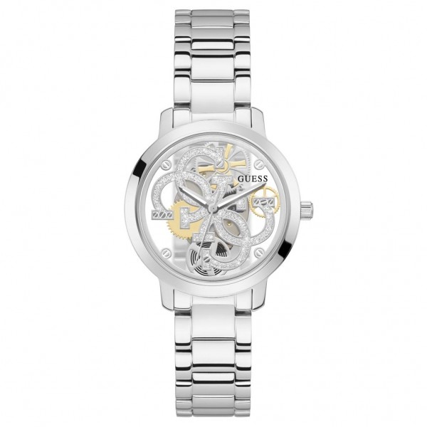 GUESS Quattro Clear GW0300L1 Silver Stainless Steel Bracelet