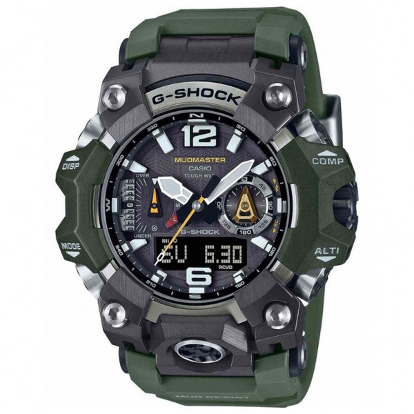 CASIO G-Shock Tough Solar GWG-B1000-3AER Master Of G-Land Mudman Bioceramic Case-Green BioSourced Material Strap