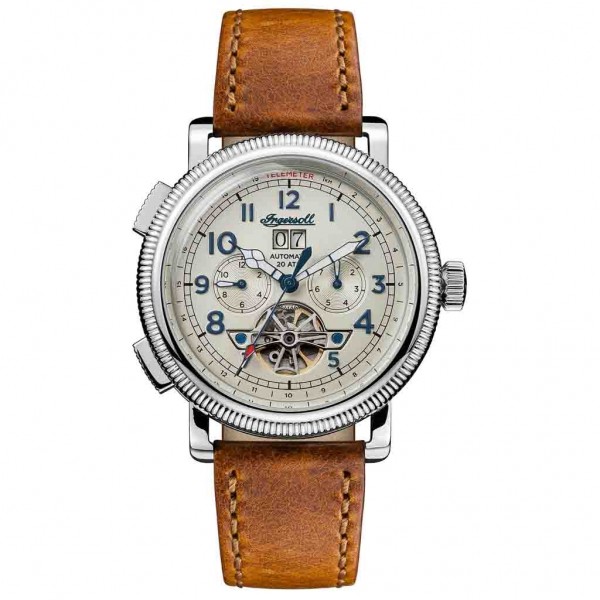INGERSOLL The Bloch Automatic I02601 Brown Leather Strap