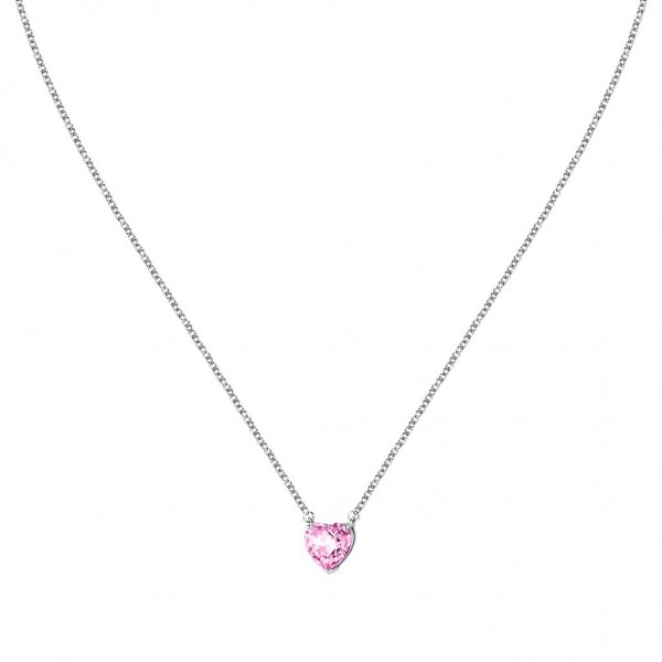 CHIARA FERRAGNI Necklace Diamond Heart Zircons | Silver Metal J19AUV07
