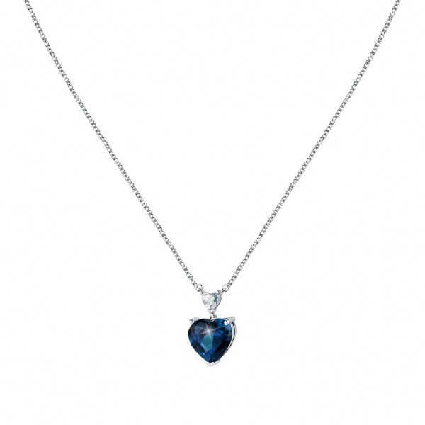 CHIARA FERRAGNI Necklace Diamond Heart Zircons | Silver Metal J19AUV10