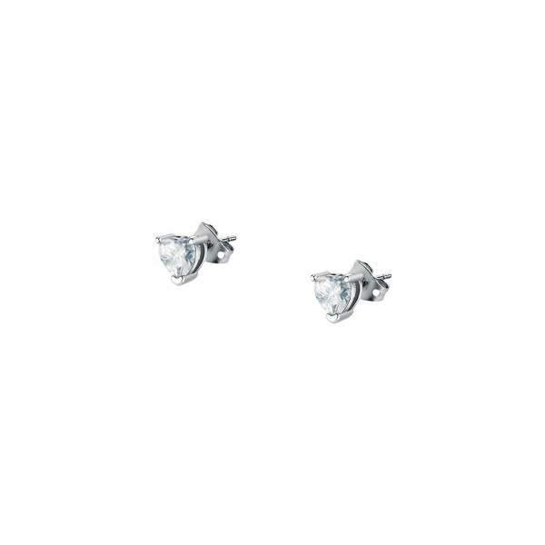 CHIARA FERRAGNI Earing Diamond Heart Zircons | Silver Metal J19AUV21