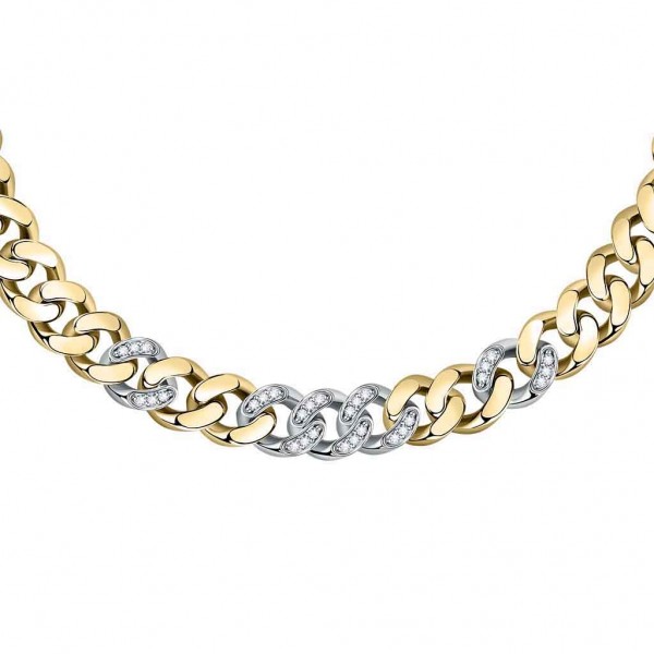 CHIARA FERRAGNI Necklace Chain Crystals | Two Tone Metal J19AUW03