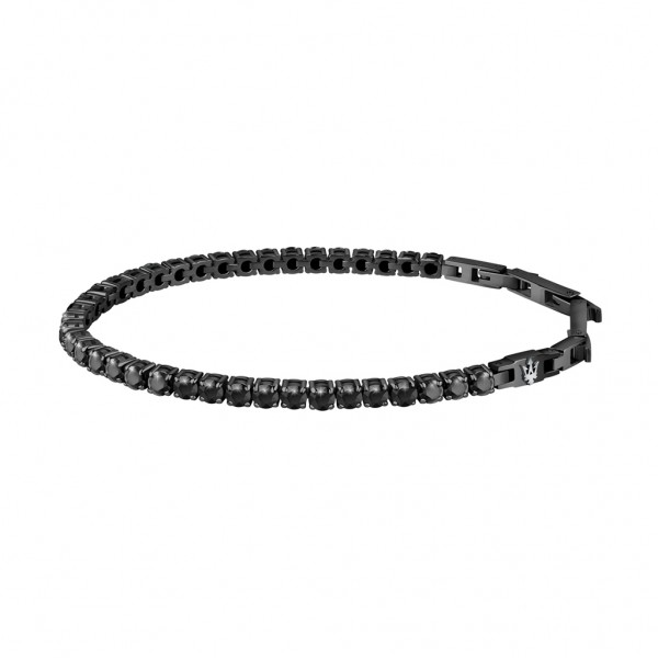 MASERATI Bracelet JM222AVC02 Crystals | Black Stainless Steel