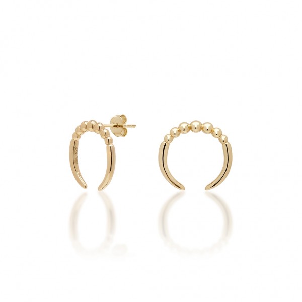 JCOU The Dots Earring Silver 925° Gold Plated 14K JW900G4-02