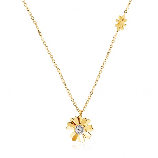LEE COOPER Necklace LCJN01017.130 Crystals | Gold Stainless Steel