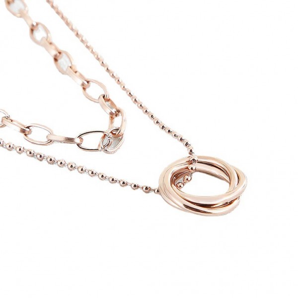 LEE COOPER Necklace LCJN01005.440 | Rose Gold Stainless Steel