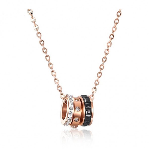 LEE COOPER Necklace LCJN01007.430 Crystals | Rose Gold Stainless Steel