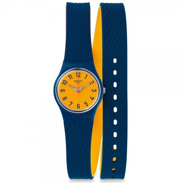 SWATCH Check Me Out LN150 Blue Rubber Strap