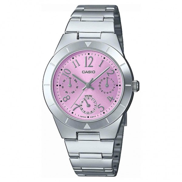 CASIO Collection LTP-2069D-4A3VEF Multifunction Silver Stainless Steel Bracelet