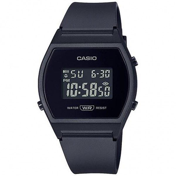 CASIO Collection LW-204-1BEF Black Rubber Strap
