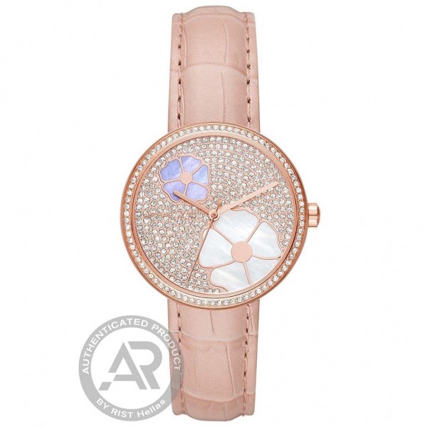MICHAEL KORS Courtney MK2718 Crystals Pink Leather Strap