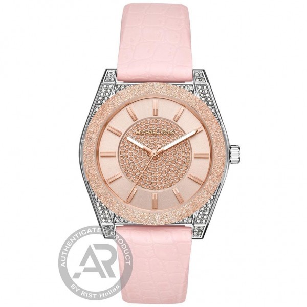 MICHAEL KORS Channing MK6704 Crystals Pink Silicone Strap