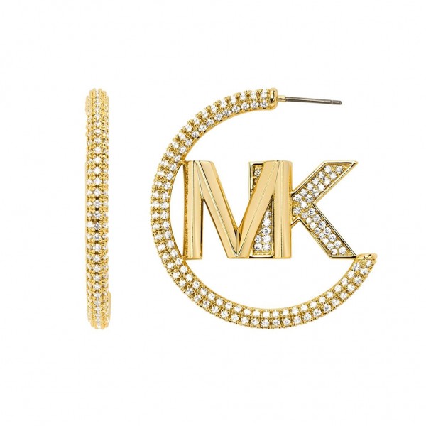 MICHAEL KORS Earring Premium Zircons | Brass Gold Plated 14K MKJ7786710