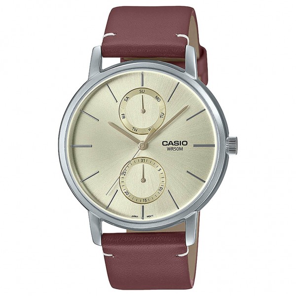 CASIO Collection MTP-B310L-9AVEF Brown Leather Strap