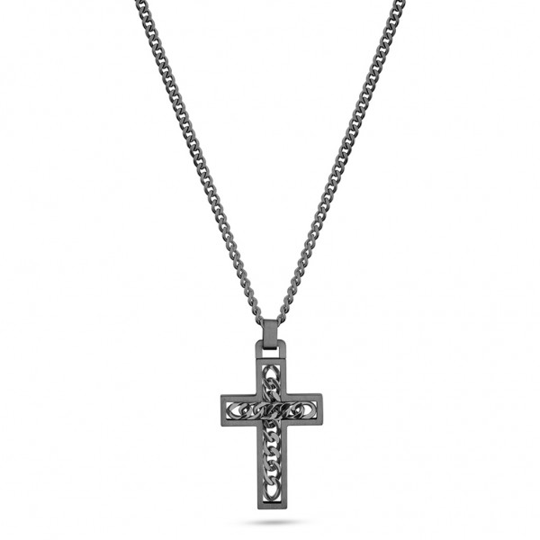 POLICE Cross Crossed Out Anthracite Metallic PEAGN2211302