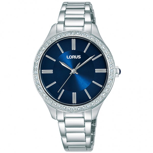 LORUS Classic RG233UX-9 Crystals Silver Stainless Steel Bracelet