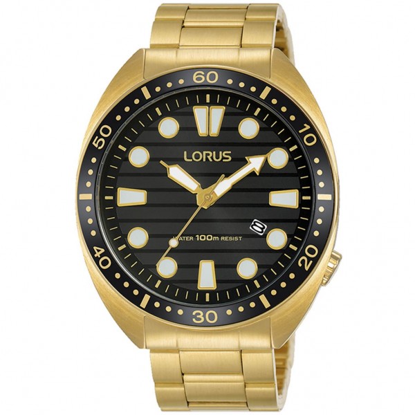 LORUS Sports RH922LX-9 Gold Stainless Steel Bracelet