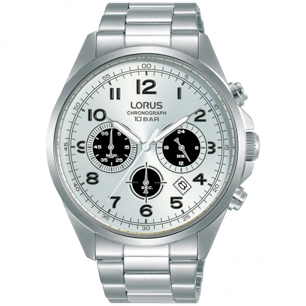 LORUS Sports RT307KX-9 Chrono Silver Stainless Steel Bracelet