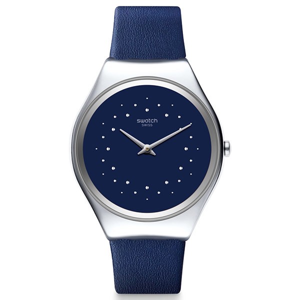 SWATCH Skin Sideral SYXS127 Blue Leather Strap