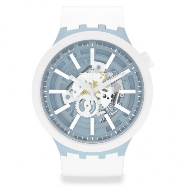 SWATCH Whice SB03N103 Bioceramic Case-White BioSourced Material Strap