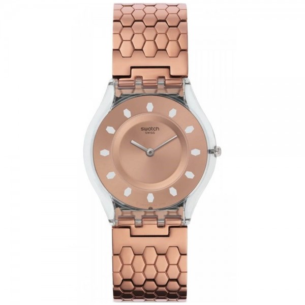 SWATCH Red Fort SFE100GA Rose Gold Stainless Steel Bracelet