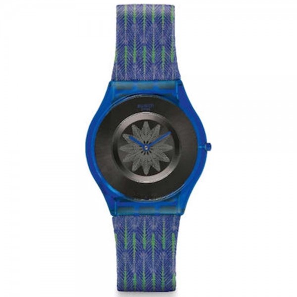 SWATCH Breezy Feather SFS102 Blue Leather Strap