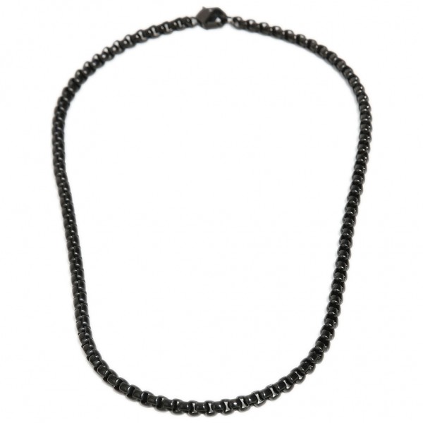 BIKKEMBERGS Necklace | Black Stainless Steel SKIN03BB