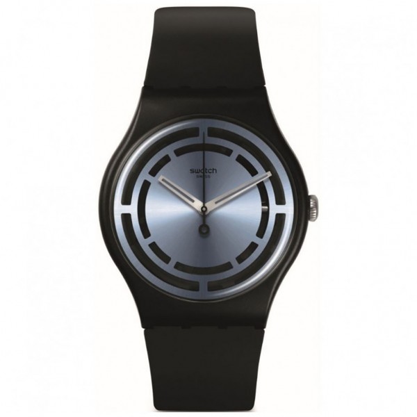 SWATCH Circled Lines SO32B118 Bioceramic Case-Black BioSourced Material Strap