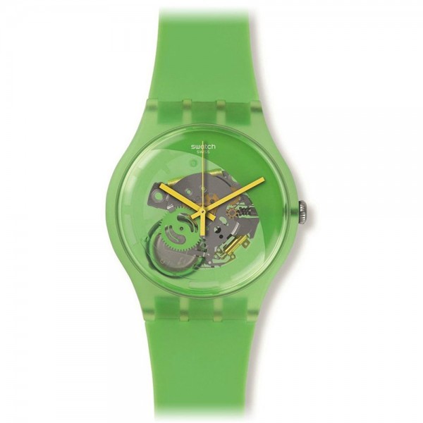 SWATCH Pomme Tech SUOG110 Green Silicone Strap