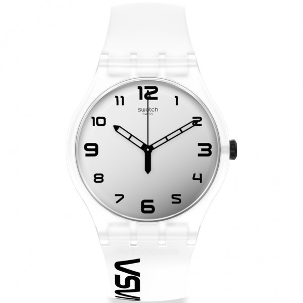 SWATCH Space Race SUOZ339 Transparent Silicone Strap