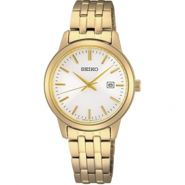 SEIKO Essential Time Lady SUR412P1 Gold Stainless Steel Bracelet