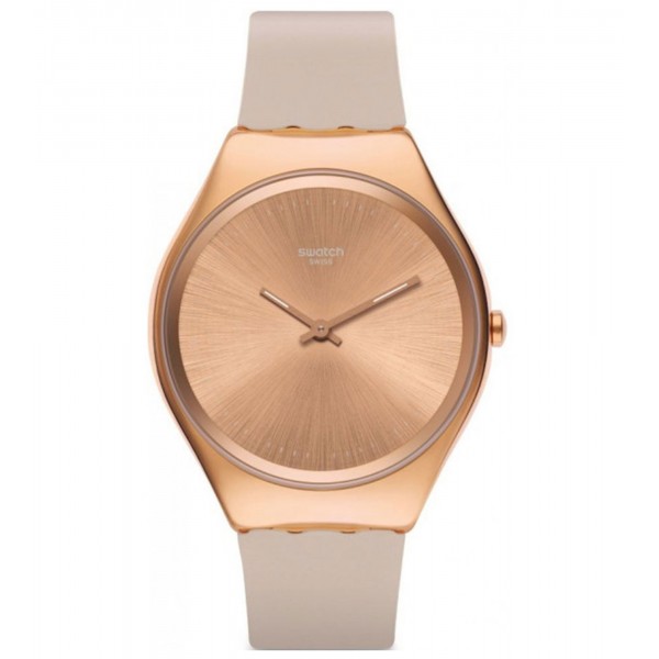 SWATCH Skinrosee SYXG101 Beige Silicone Strap