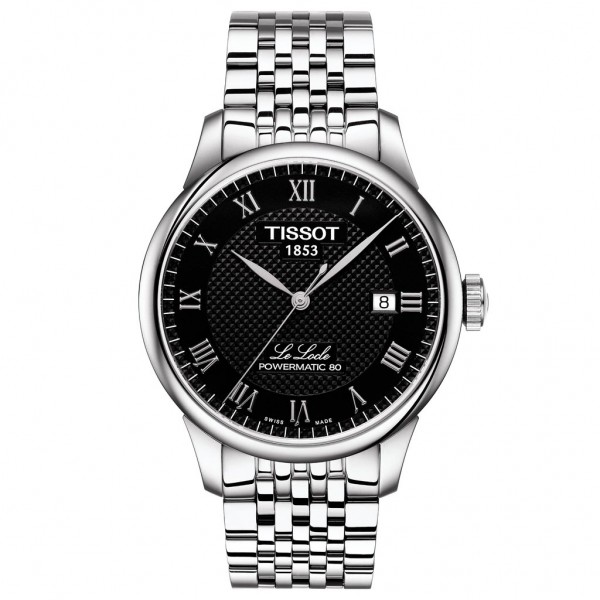 TISSOT T-Classic Le Locle Powermatic 80 Silver Stainless Steel Bracelet T0064071105300