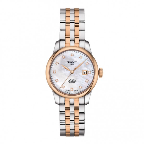 TISSOT T-Classic Le Locle Automatic Diamonds Two Tone Stainless Steel Bracelet T0062072211600