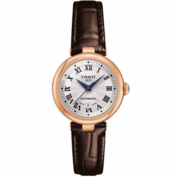 TISSOT T-Lady Bellissima Automatic Brown Leather Strap T1262073601300