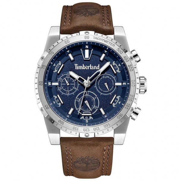 TIMBERLAND Sherbrook TDWGF2230402 Multifunction Brown Leather Strap