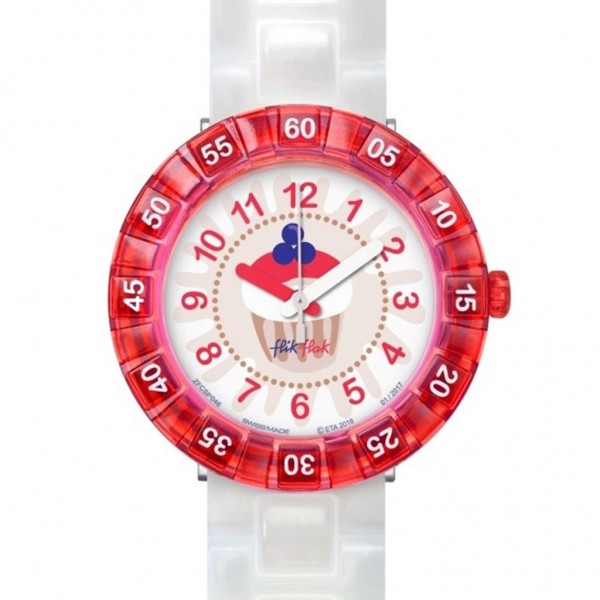 FLIK FLAK Milkita ZFCSP046 White Plastic Strap