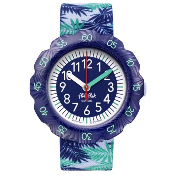 FLIK FLAK Releaf ZFPSP041 Light Blue Designed Fabric Strap