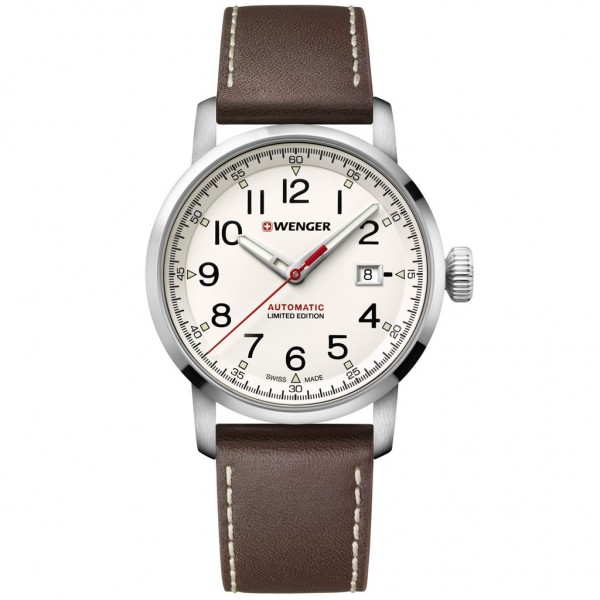 WENGER Attitude 01.1546.101 Automatic Brown Leather Strap